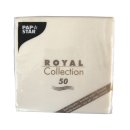 Papstar Royal Collection Servietten1/4 Falz 25x25cm beige (50 Stück)