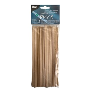 Papstar Pure Schaschlikspieße aus Holz 20cm x 3mm (50 Stck. Packung)