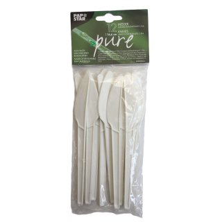 Papstar pure Messer aus dem Biokunststoff C-PLA 16,6cm (12 Stück)