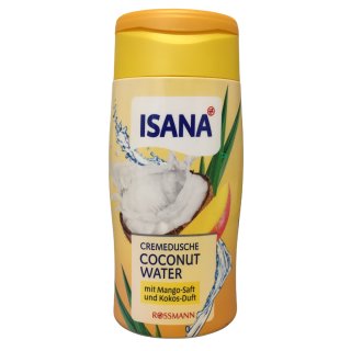 ISANA Cremedusche Coconut Water mit Mango Saft und Cocos Duft 300ml
