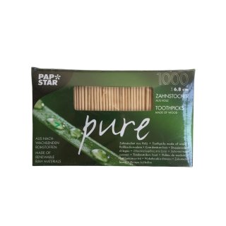 Papstar pure Zahnstocher 6,8cm (1000 Stück)