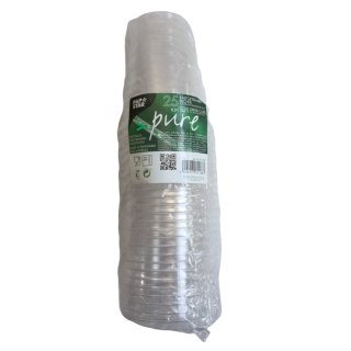 Papstar Pure Kaltgetränke Becher 0,3l (25 Stck. Packung)