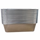 usy Schalen aus Aluminium für Leberkäse/ Bratenschale/ Backschale (25er Set)