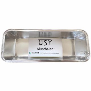usy Aluschalen für Leberkäse/ Bratenschale/ Backschale (10er Set)