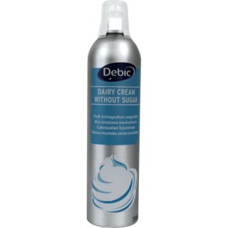 Gastro Sprühsahne ungesüßt 35% von Debic (700ml Flasche, blau)