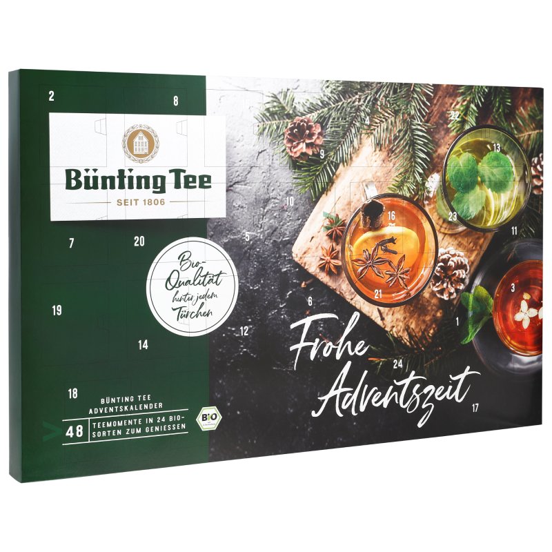 Bünting Bio Tee Adventskalender Frohe Adventszeit (100g Kalender)