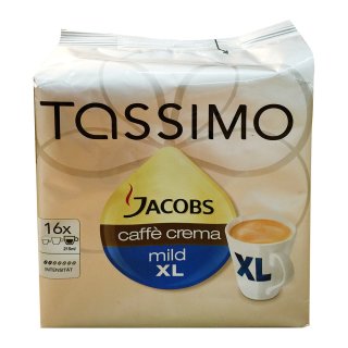 Tassimo T-Disc Jacobs Caffè Crema mild XL Becherportion (16 Portionen)