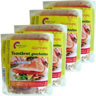 Terranova-Schnittbrot "Toastbrot" 4 x 400g