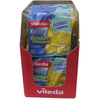 Vileda Glitzi Geschirrschwamm Topfreiniger (16 Stck. Karton)