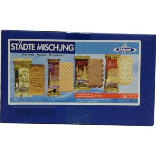 Hoppe Kaffegebäck Städtemischung, einzeln verpackt, (150 Stück pro Karton)