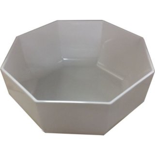 Schüssel 8-eckig weiß 24cm (3 Liter Fassungsvermögen) aus Melamin