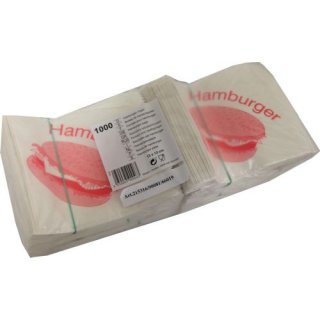 Hamburger Tüten mit Druck ca.13x13 cm (1000er Pack)