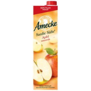 Amecke Sanfte Säfte Apfelsaft naturtrüb (1L Flasche)