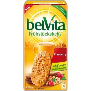 BelVita Frühstückskeks "Cranberry" 6x4 Kekse (24 Stück)