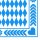 Papstar Servietten Oktoberfest bayrisch blau 33 x 33 cm, 3-lagig, 1/4-Falz (250 Stück)