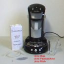 usy Milchschaum Set plus "blue" für Senseo Latte Select (3 teilig, mit blauem Milchschlauch) / ersetzt den original Senseo Milchtank