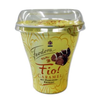 Feodora Fio Caramel mit Haselnuss-Krokant (150g)