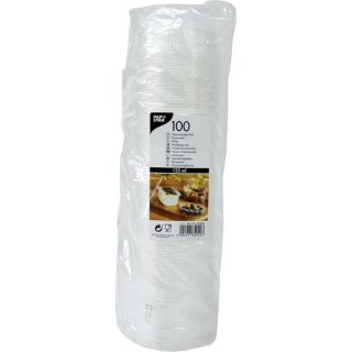 Verpackungsbecher, PP rund, 125 ml Ø10,1cm  H: 3,1cm transparent (100 Stck.)