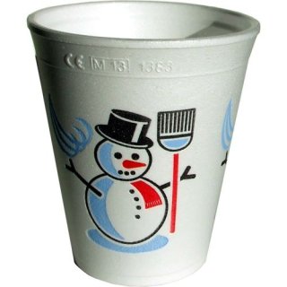 Thermobecher "Schneemann" ohne Deckel, 0,2l (50 Stk.)