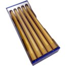 Duni 10 Spitzkerze gold 260x22mm 6,5Std.