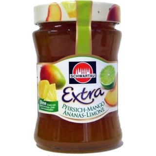 Schwartau Extra Pfirsich-Mango-Ananas-Limone (340g Glas)