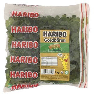 Haribo Goldbären apple (1kg Bag gummybear green) single variety