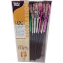 Papstar Trinkhalme "Feuerwerk", flexibel 24cmx5mm (100 Stck.)