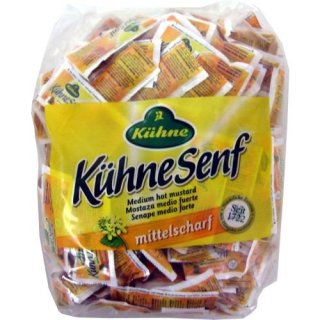 Kühne mittelscharfer Senf (150 x10g Tüten)