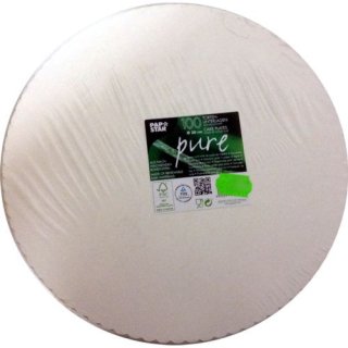 Tortenunterlagen aus Pappe Ø 30cm, weiß (100 Stk.)