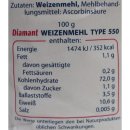 Diamant Weizenmehl, Typ 550 (1kg Beutel)