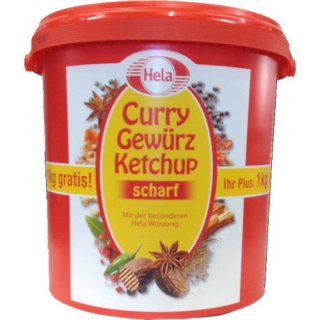 Hela Gewürzketchup scharf (11kg Eimer)