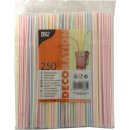 Trinkhalme flexibel, weiß (250stk. 24cm x 5mm)