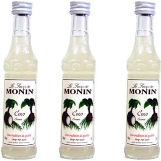 Gourmet-Sirup, Monin "Coco", 3 x 50ml