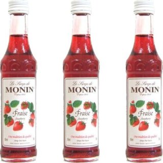 Gourmet-Sirup, Monin "Erdbeere", 3 x  50ml