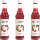 Gourmet-Sirup, Monin "Erdbeere", 3 x  50ml