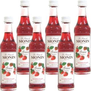 Gourmet-Sirup, Monin "Erdbeere", 6 x 50ml