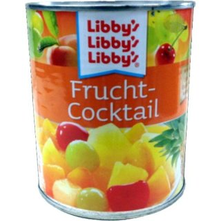 Libbys gezuckerter Fruchtcocktail (850ml Dose)