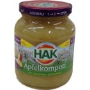 HAK Apfelkompott mit Stücken im Glas (370ml)