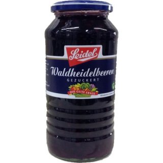 Seidel Waldheidelbeeren im Glas, gezuckert (720ml Glas)