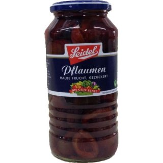 Seidel halbe Pflaumen im Glas (720ml)