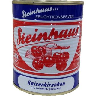 Steinhaus Rote Kaiserkirschen ohne Stein (850ml Dose)