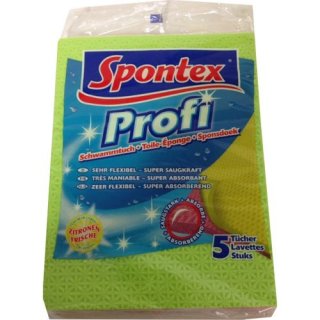 Spontex Profi Schwammtücher, 25x30cm (Inhalt: 5 Stück)