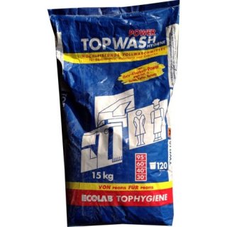 Ecolab Topwash Vollwaschmittel für 120 Wäschen (15 kg Sack)