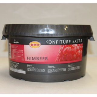 Göbber Himbeer Konfitüre extra in Gastronomie Qualität (3 kg Eimer)
