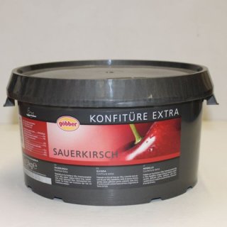 Göbber Sauerkirsch Konfitüre extra (3 kg Eimer)