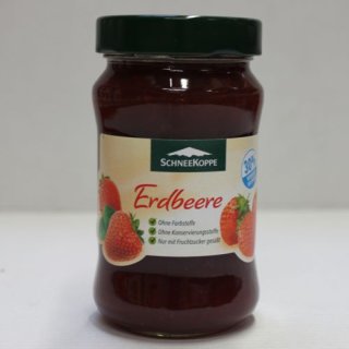 Schneekoppe Konfitüre Erdbeer light (330g Glas)