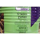 Cuisine Noblesse Grüne, ganze Gewürzgurken mit Sichtgewürzen (10 Liter Konserve)