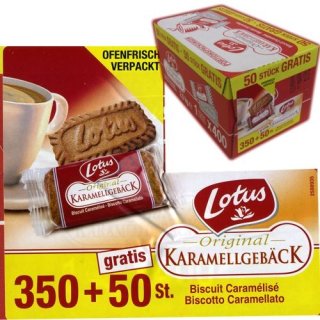 Lotus Kaffee Kekse "Karamell"  350 St. einzeln verpackt
