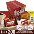 Lotus Kaffee Kekse Karamell mit Schokolade einzeln...