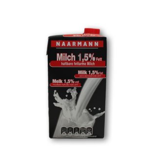 Naarmann H-Milch 1,5% (1L mit Schraubverschluss)